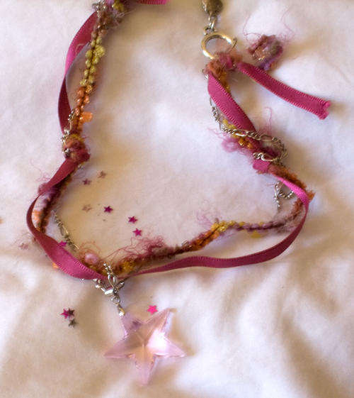 Swarovski Pink Star Necklace