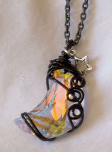 Moon Goddess Swarovski Necklace