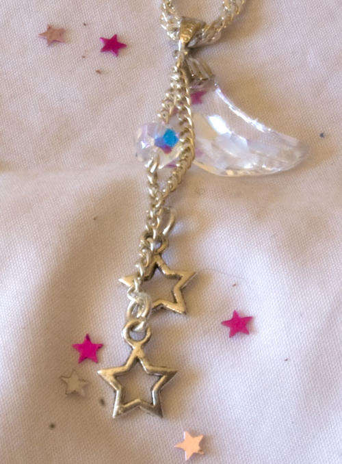 Swarovski Night Sky Necklace with Moon and Stars