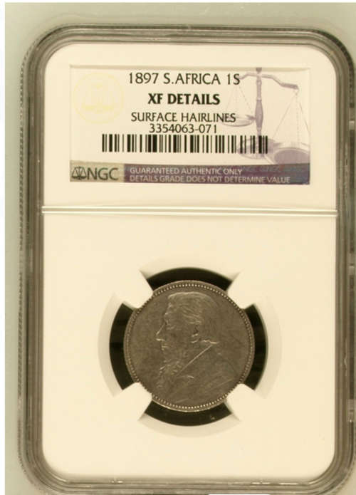 1897 ZAR 1 SHILLING XF DETAILS