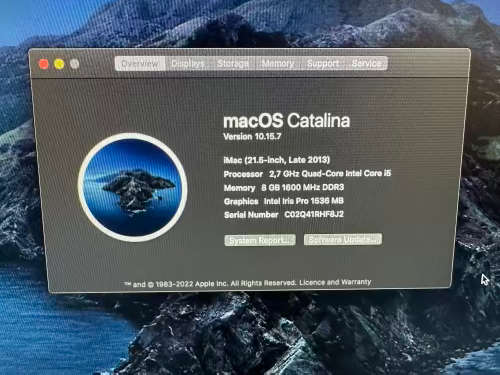 iMac (21.5 inch, Late 2013)