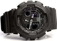 G-SHOCK The GA 100 Military Series Watch in Black,Watches for Men