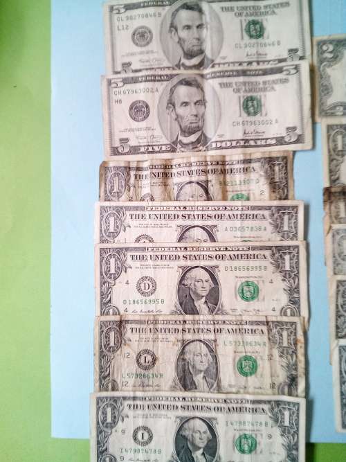 USA Dollar notes ( $1, $2 and $5 )
