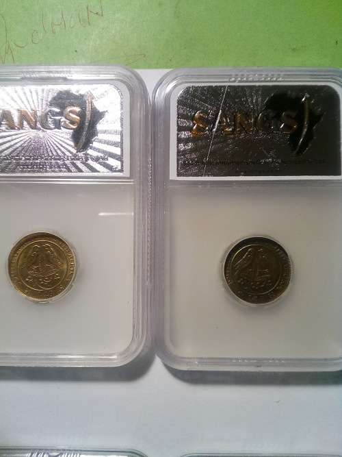 SA 1/4 pennies ( 1945/46/47/48 )  x 1 each ( All Graded) ( GREAT COLLECTION )