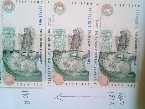 REP of SOUTH AFRICA  banknotes ( 276 notes )