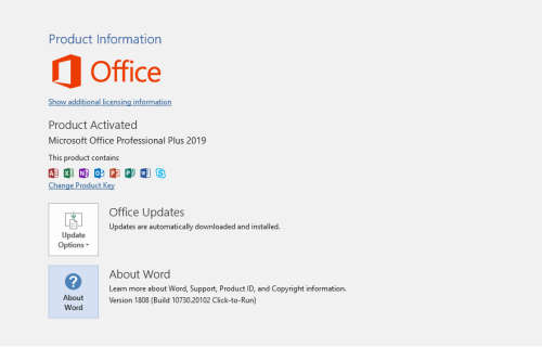 Microsoft Office 2019 Pro Plus Online License Key + Official Download link. Instant Delivery
