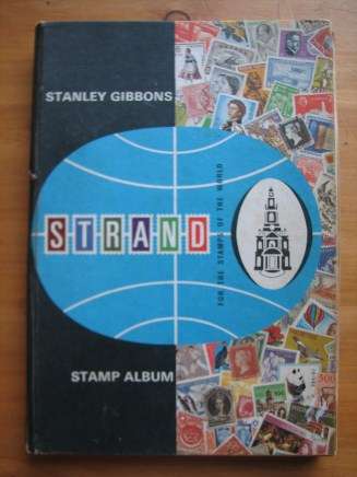 Strand Album,old,damaged x 760 stamps M+U -Rhodesia,Germ,Spain,GB,RSA etc -See pics !!!