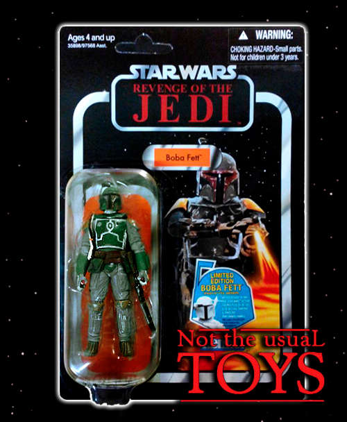 JUST ARRIVED! Star Wars: Boba Fett in Vintage Card!!!