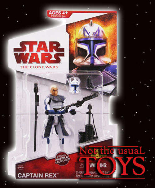 Star Wars Clone Wars Clone Captain Rex, mint on card, NOW THIS IS CHEAP!!!!!!