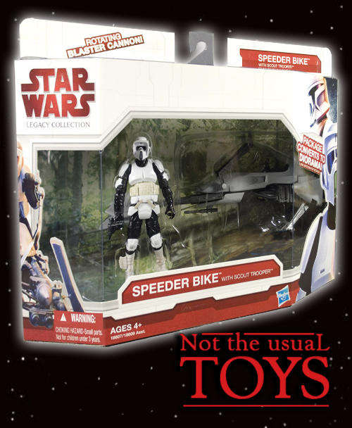 Star Wars NEW Speeder Bike and Scout Trooper, mint on card, NOW THIS IS CHEAP!!!