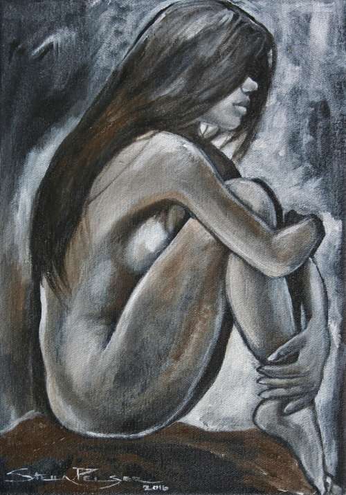 Beautiful!!!*Original Stella Pelser(1970) "Quiet Moment" on Canvas no need to Frame - 400 x 300mm