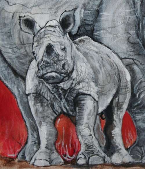 Original Stella Pelser (1970-)"Following the Path" 50 x 40cm, on Canvas