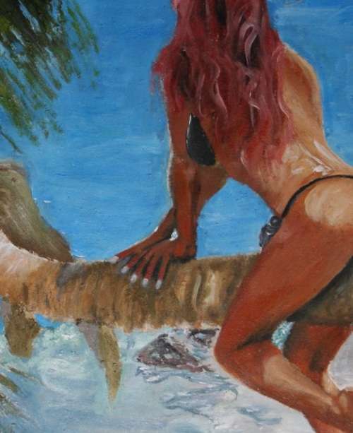 Stunning!*Original Waldo Pelser(1970-) "Deserette" size: 600 x 420 mm - Large Acrylic on Canvas