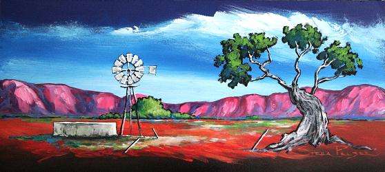 Original Stella Pelser (1976-) -BOLAND - "Windpomp!" - 450 x 200