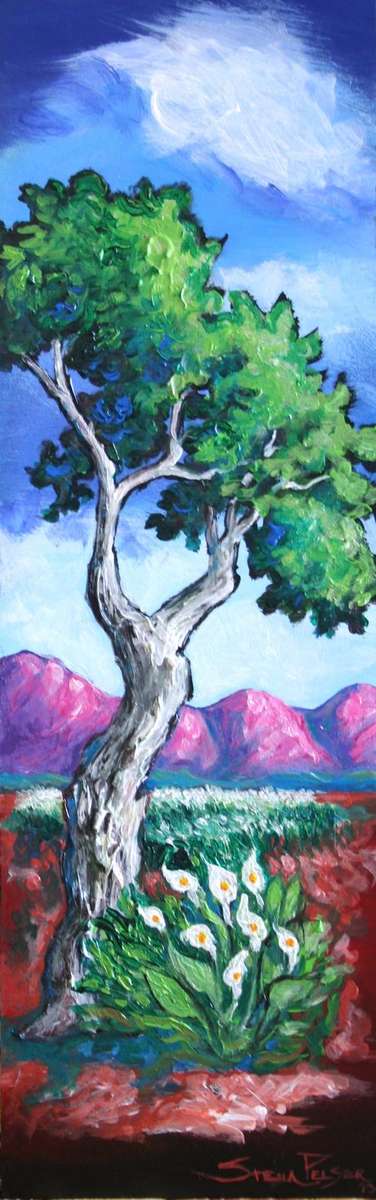 Original Stella Pelser (1970) - " Bolandse Boom- 01" size 475 x 150 x 9mm