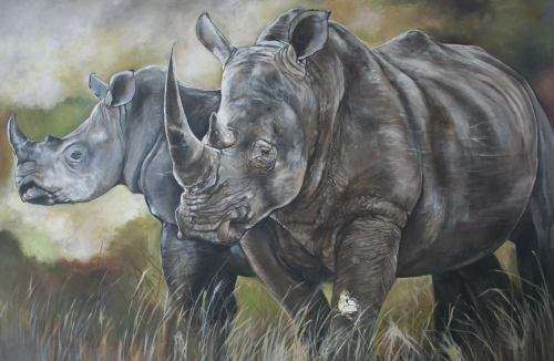 Title :Orginal Artwork by Stella Pelser "Tipping Point " Acrylic on Canvas - Size 1500mm x 1200mm