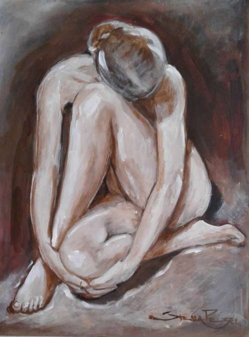 Figure Study - `Quiet Moment` size 400 x 300mm