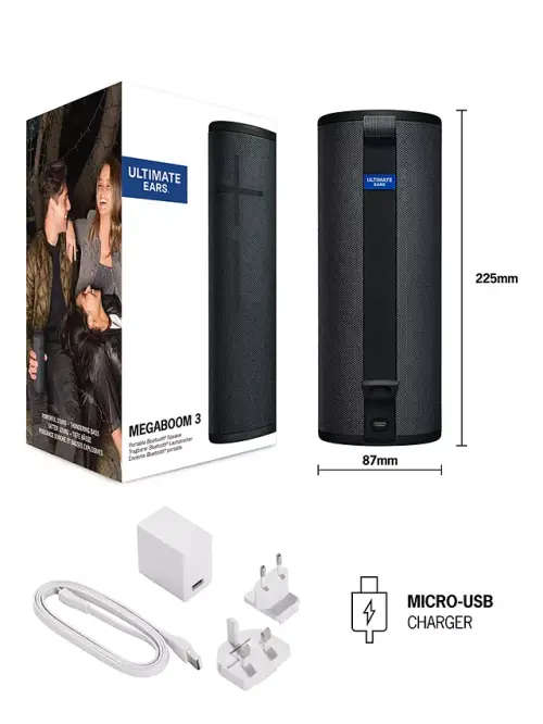 MEGABOOM 3 Ultimate Ears Black Speakers