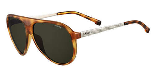 LACOSTE Men's Tortoise Metal Trim Aviator Sunglasses 100% GENUINE, BRAND NEW, HOT!!