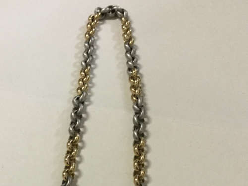 9 Carat Solid Yellow And Whitegold Magnificient Blecher 20.4 Grams Never Worn Valued R28800