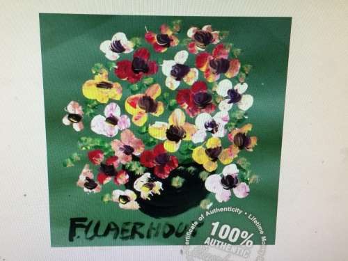 Claerhout Original Oil ..Certificate of Authentication Expensively Framed Valued R31.000