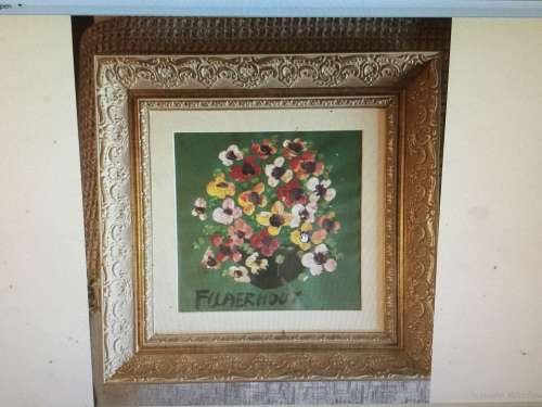 Claerhout Original Oil ..Certificate of Authentication Expensively Framed Valued R31.000