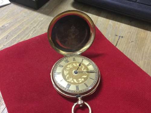 14 CARAT Solid Rarest Valuable Watch in Immaculate Condition double flap Urgent Estate Sale 37 grams