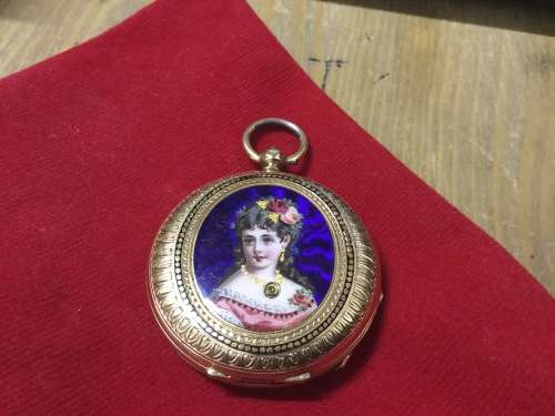 14 CARAT Solid Rarest Valuable Watch in Immaculate Condition double flap Urgent Estate Sale 37 grams