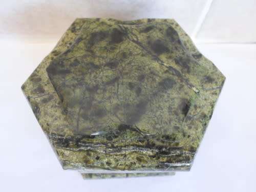 very Rare Valuable AMAZING!! VINTAGE TRANSVAAL JADE JEWELLERY BOX WITH MIRROR INSIDE 662,0g
