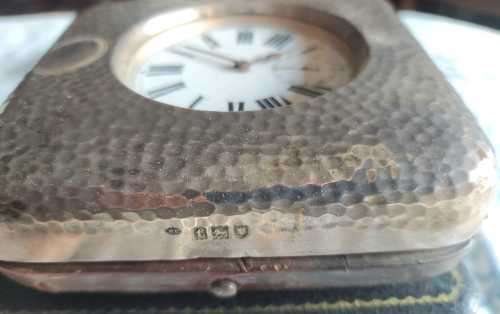 HALLMARKED ANTIQUE GOLIATH LARGE POCKET WATCH IN HALLMARKED SILVER CASE