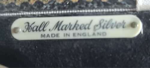 HALLMARKED SILVER VINTAGE BABY Christening Spoon and Pusher Solid Silver