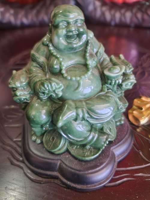 Buddha Wealthy Money Spell Rare gorgeous Piece. One Bid gets both
