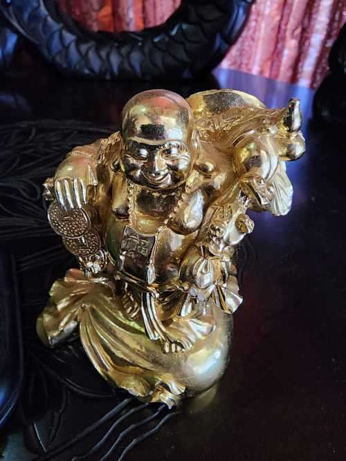 Buddha Wealthy Money Spell Rare gorgeous Piece. One Bid gets both