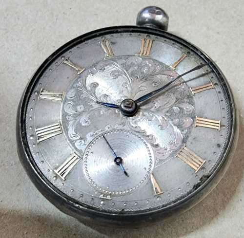 Silver Collectors Magnificient Pocket watch. Needs glass and little love