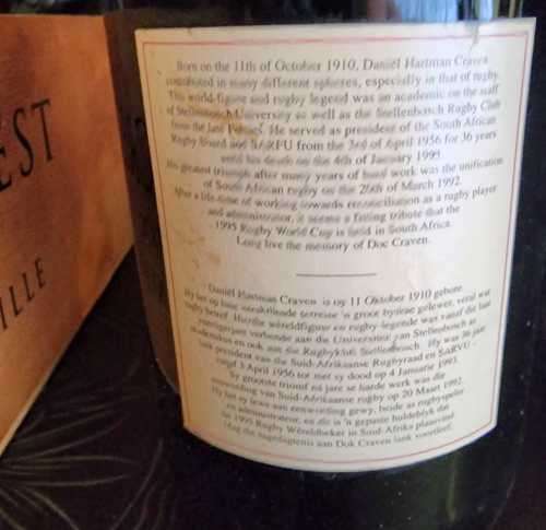 Rarest most Valuable find 1,5 litre Doc Craven wine Collectors Investment Dream