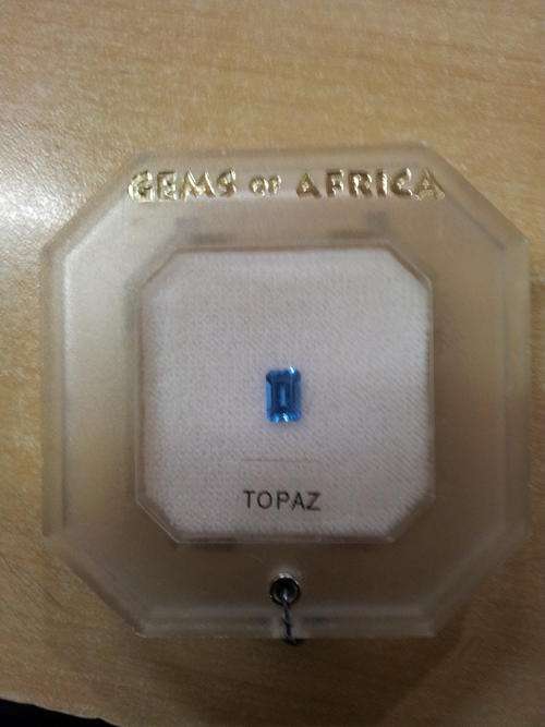Blue Topaz Sealed Gems of Africa 0.74ct