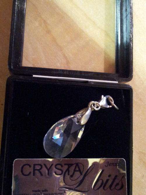 Magnificient. Sterling silver Swarofski crystal pendants/charms