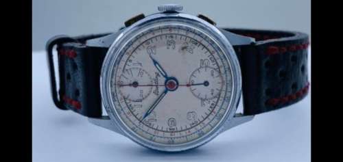 Breitling Chrono Vintage 34mm Large Dial ladies Perfectly Working Just Serviced