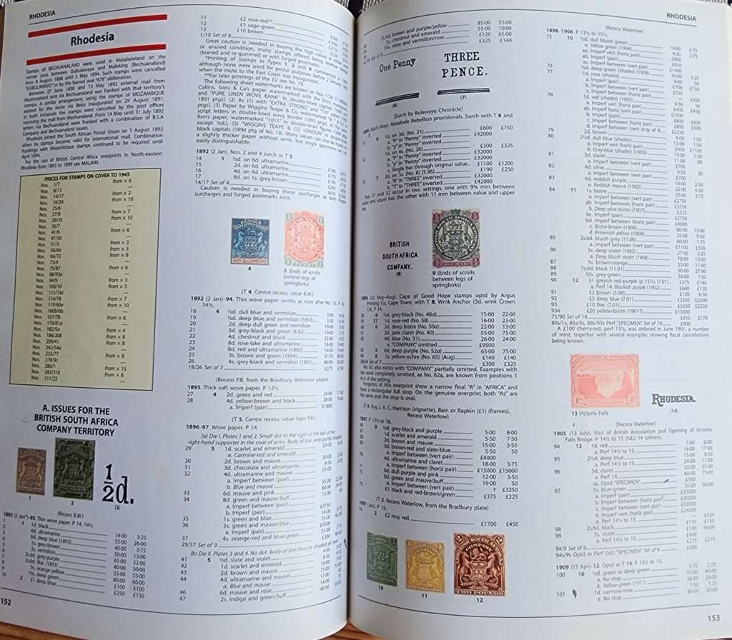 Stanley Gibbons Commonwealth stamp catalogue southern and Central africa