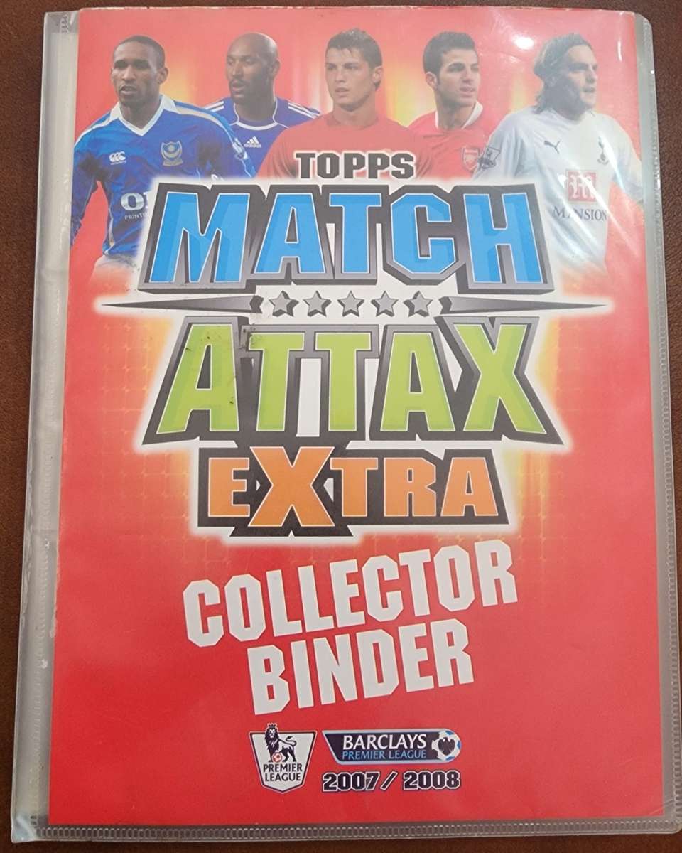 Topps Match Attax 2007/2008 Collector`s binder with 320 cards