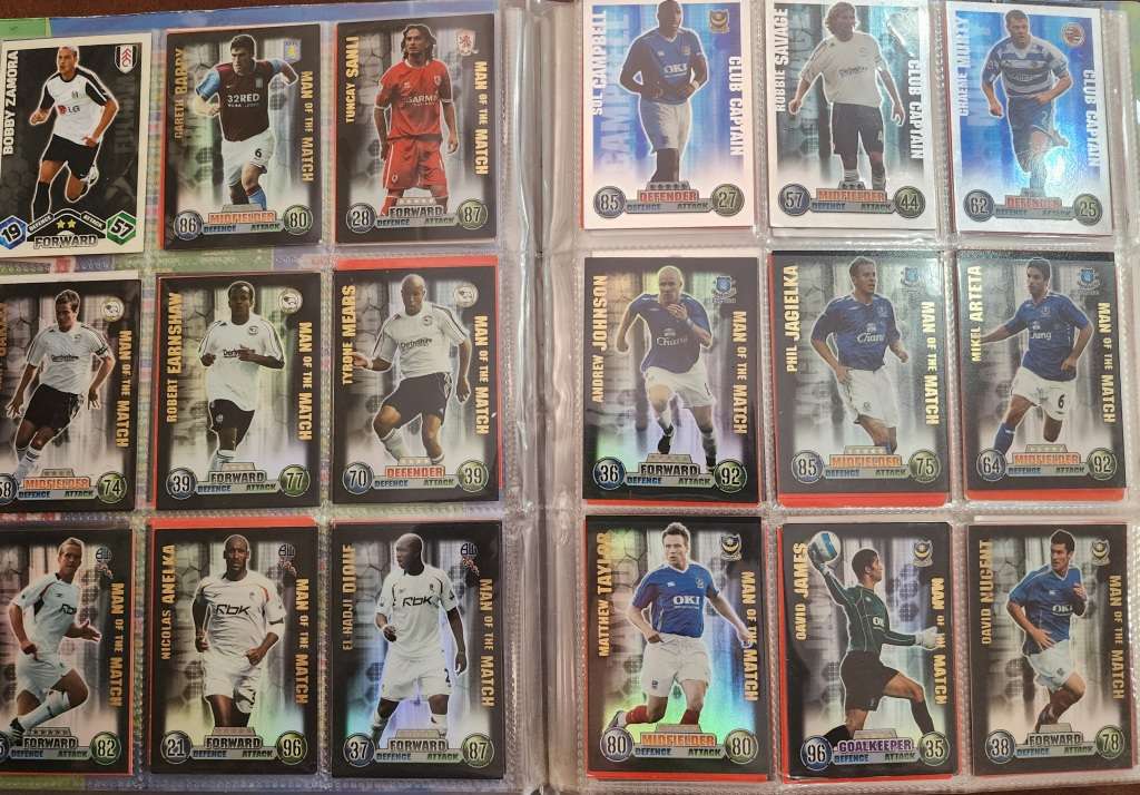 Topps Match Attax 2007/2008 Collector`s binder with 320 cards