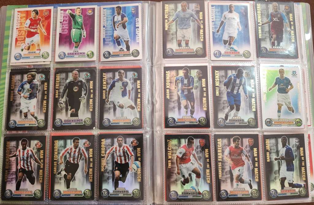 Topps Match Attax 2007/2008 Collector`s binder with 320 cards