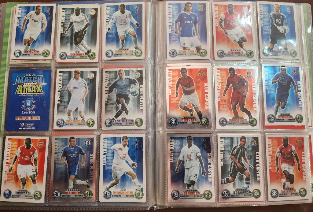 Topps Match Attax 2007/2008 Collector`s binder with 320 cards