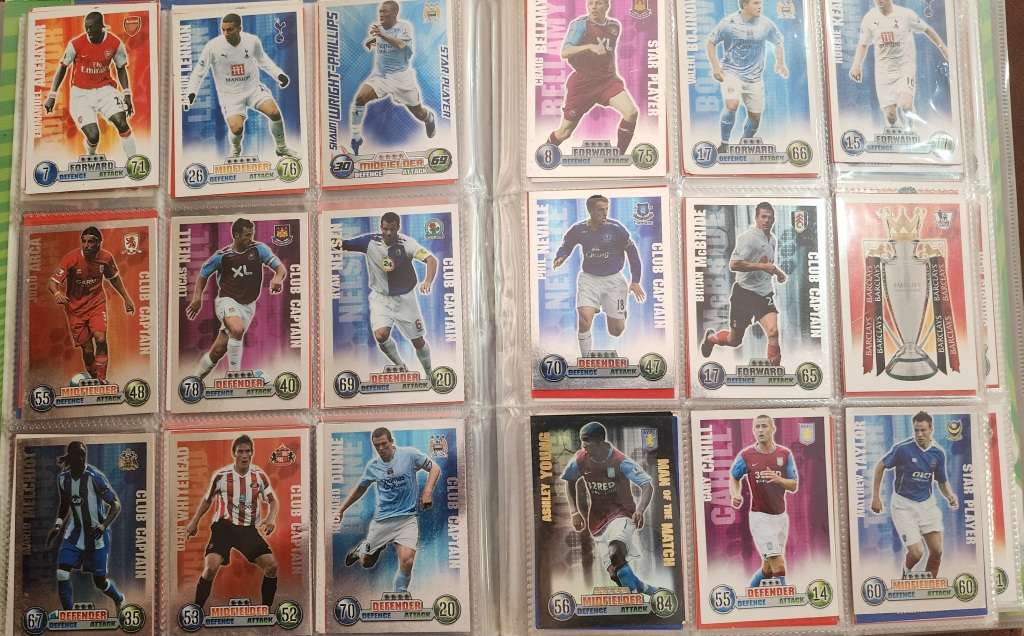 Topps Match Attax 2007/2008 Collector`s binder with 320 cards