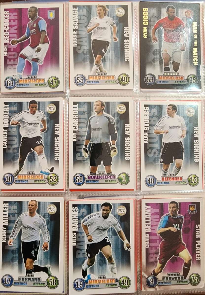 Topps Match Attax 2007/2008 Collector`s binder with 320 cards