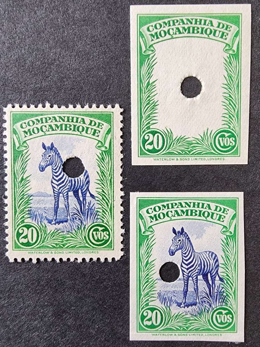 Mozambique 20 centavos printer`s file copy