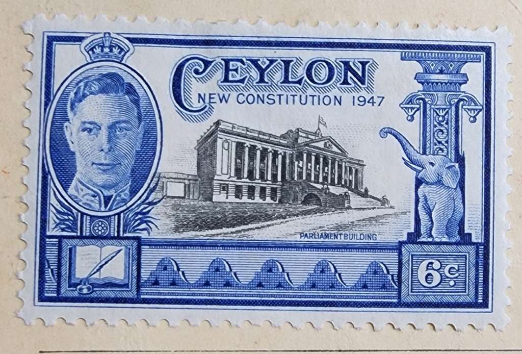 Ceylon commemorative stamps booklet 1947