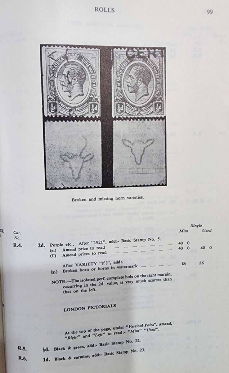 Union of South Africa stamps Handbook catalogue Vol 2