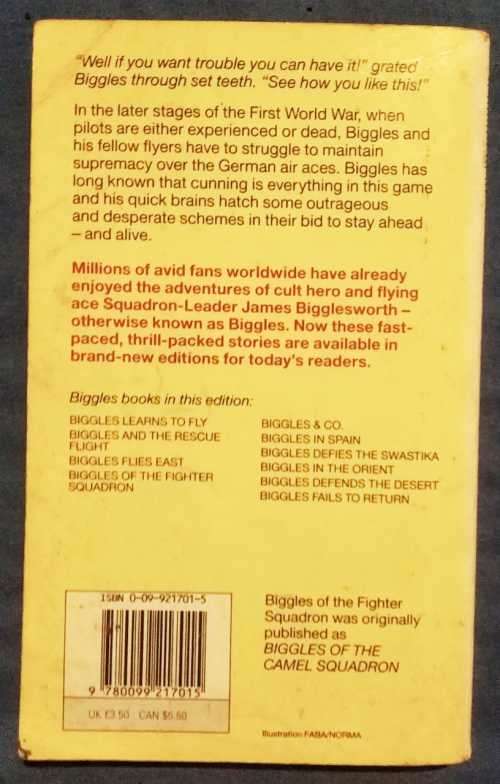 Biggles Of The Fighter Squadron - For Pat