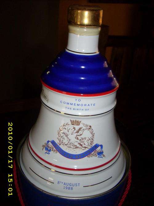 Bells Commemorative Whisky Decanter Sealed - Birth of Princess Beatrice 8 August 1988
